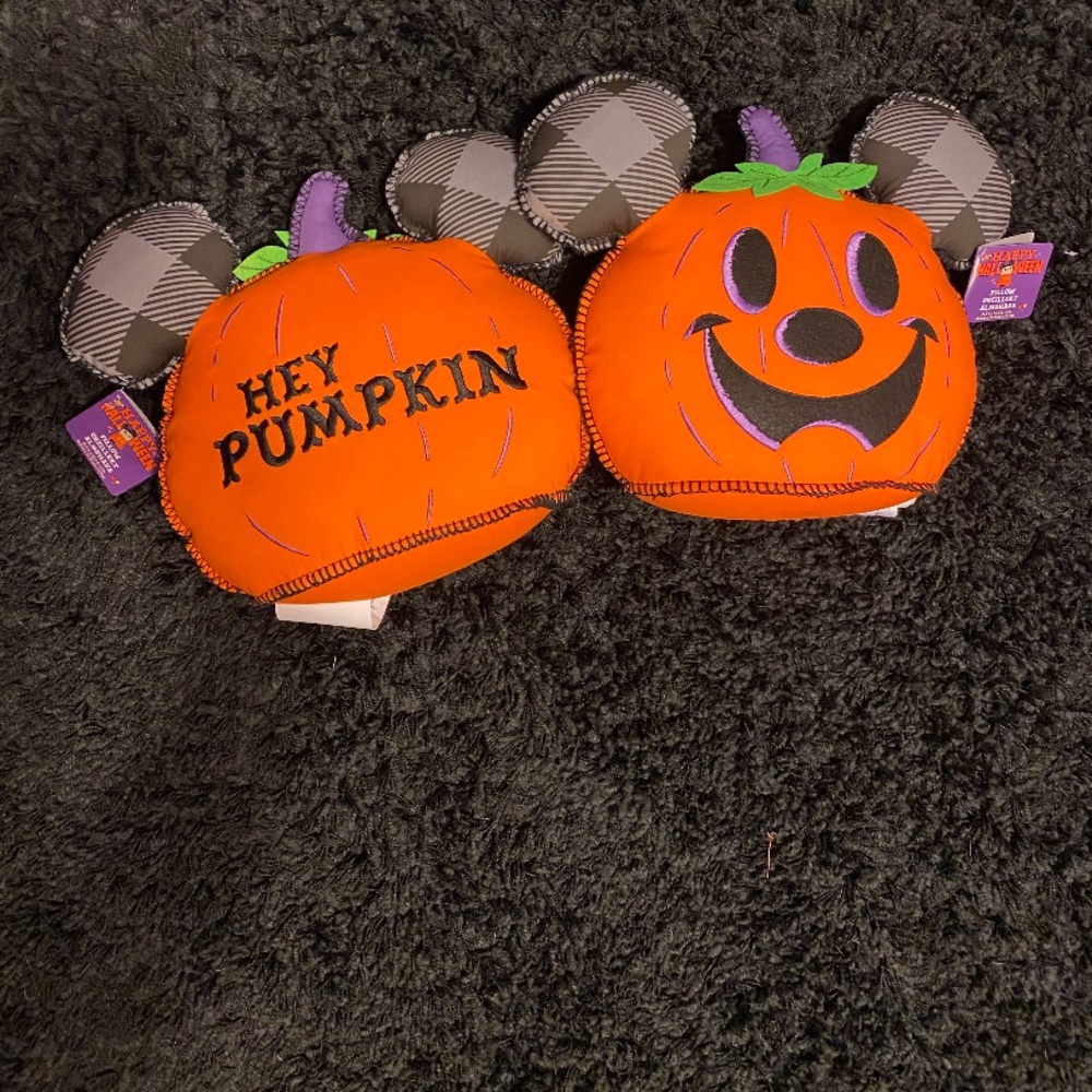 Mickey Mouse Pumpkin Halloween Pillow 2 Pack